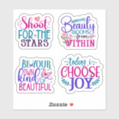 Sticker KIds Inspirationnel Et Motivationnel (Feuille)