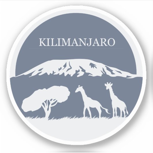Sticker Kilimanjaro (Devant)
