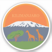 Sticker Kilimanjaro (Devant)