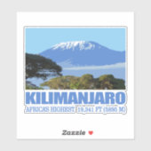 Sticker Kilimanjaro (Feuille)