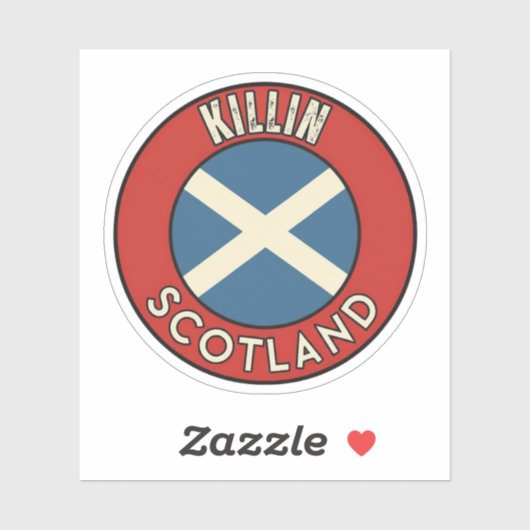 Sticker Killin, Écosse (Feuille)