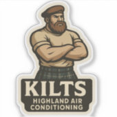Sticker Kilts - Climatisation Highland (Devant)