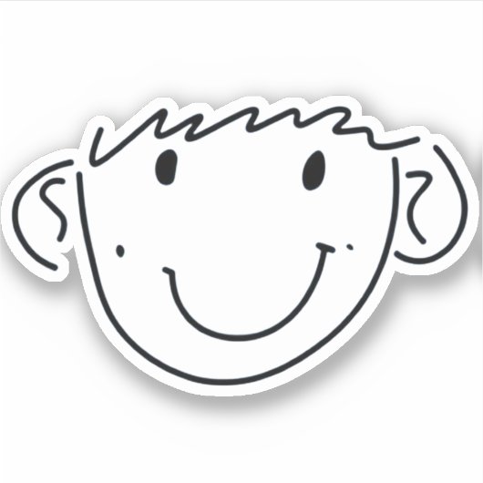 Sticker Kim Seon Ho Smiley (Devant)