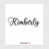 Sticker Kimberly Name - Calligraphie manuscrite (Feuille)