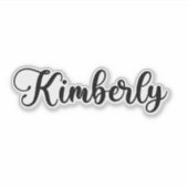 Sticker Kimberly Name - Calligraphie manuscrite (Devant)