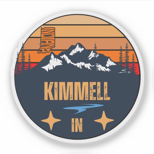 Sticker Kimmell, Indiana (Devant)
