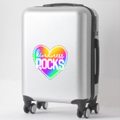 Sticker Kindness Rocks Rainbow (Sur valise)