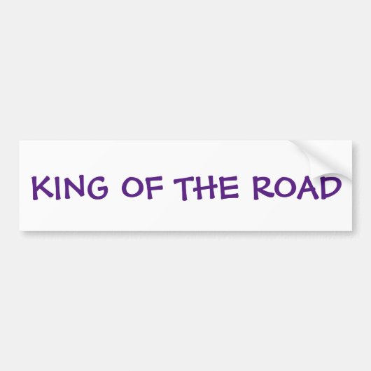 Sticker King Of The Road Bumper (Devant)