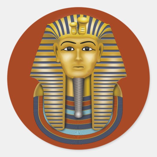 Sticker King Tut Classic Round (Devant)