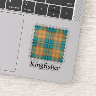 Sticker Kingfisher Tartan