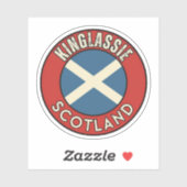Sticker Kinglassie, Écosse (Feuille)