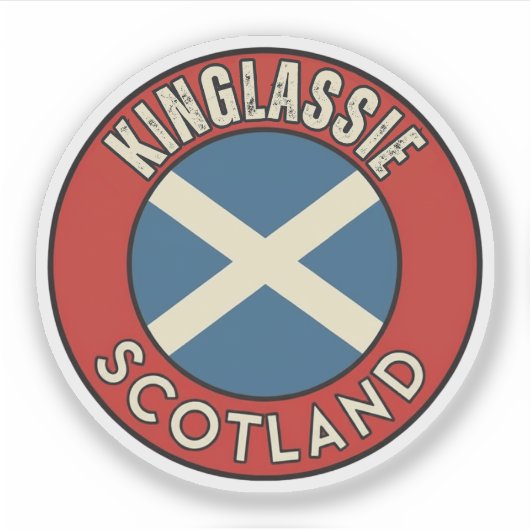 Sticker Kinglassie, Écosse (Devant)