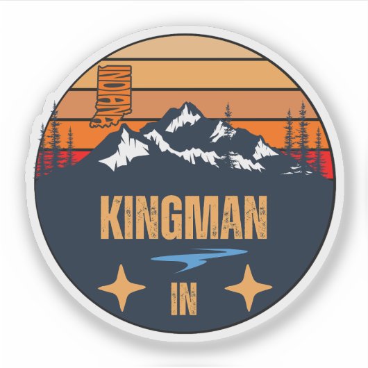 Sticker Kingman, Indiana (Devant)