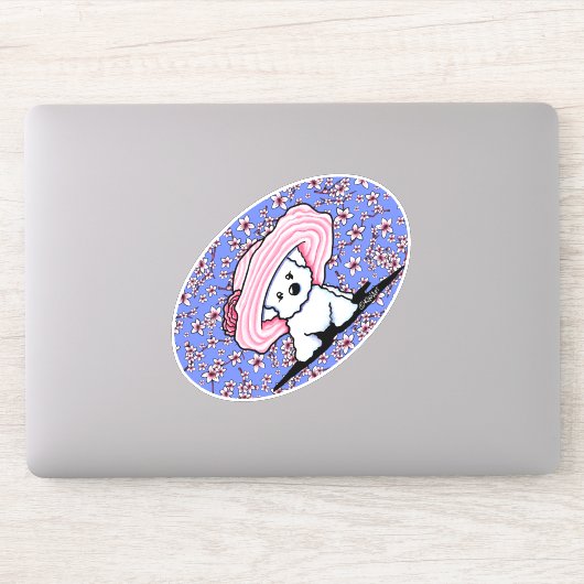 Sticker KiniArt Bichon Belle Vinyl (Ordinateur)