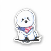 Sticker KiniArt Bichon Frise (Devant)