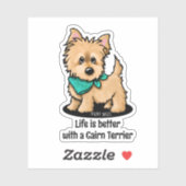 Sticker KiniArt Cairn Terrier (Feuille)