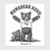 Sticker KiniArt Mamabear Hugs (Feuille)