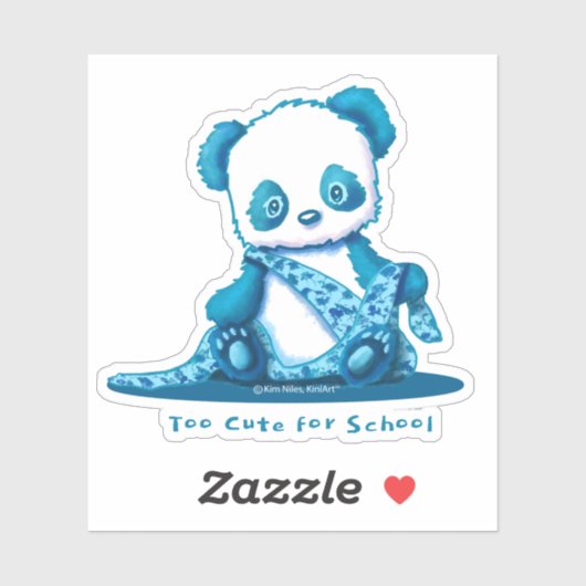 Sticker KiniArt Panda Cub (Feuille)