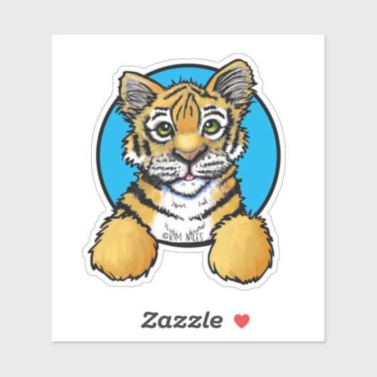 Sticker KiniArt Tiger Cub (Feuille)