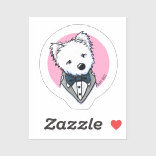 Sticker KiniArt Tuxedo Westie