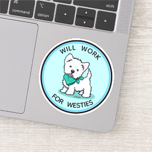 Sticker KiniArt Westie Cutie