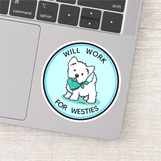 Sticker KiniArt Westie Cutie (Détail)