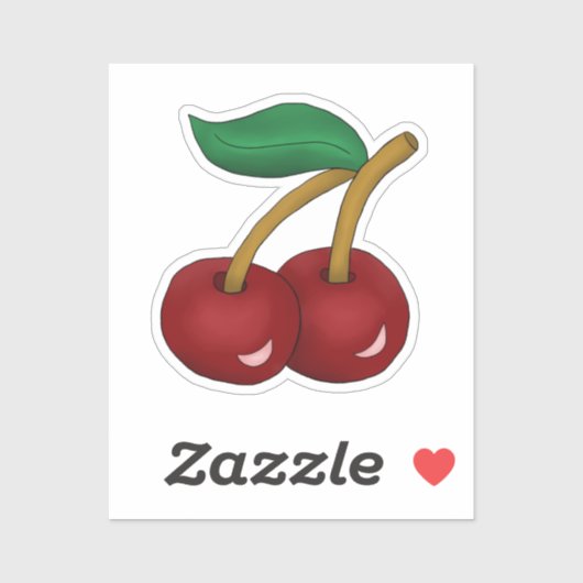 Sticker Kirschen  (Feuille)