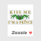 Sticker Kiss Me Frog Prince (Feuille)
