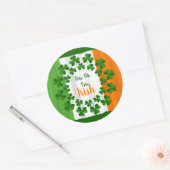 Sticker Kiss Me Irlande Shamrock Irlande (Enveloppe)