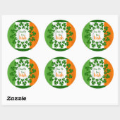 Sticker Kiss Me Irlande Shamrock Irlande (Feuille)