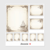 Sticker kit de menu de navires de pirates (Feuille)