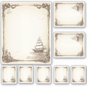 Sticker kit de menu de navires de pirates (Devant)