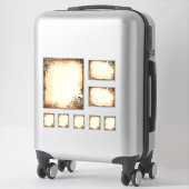 Sticker Kit de menu Pirate crâne (Sur valise)