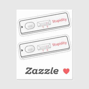 Sticker Kit de test Stupidité Covid 19 Corona Virus