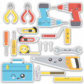 Sticker Kit d'outils pour enfants (Devant)