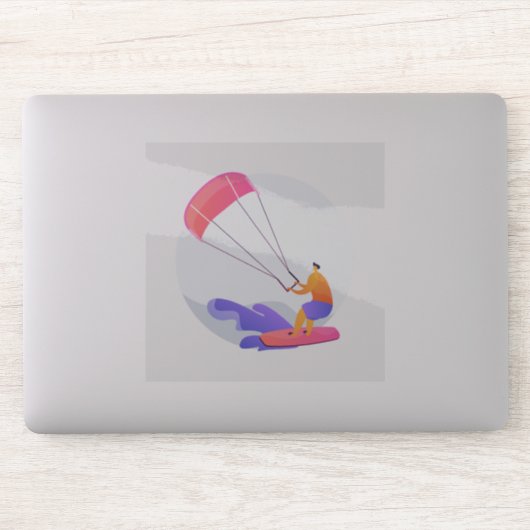 Sticker Kiteboarder kitesurfer (Ordinateur)
