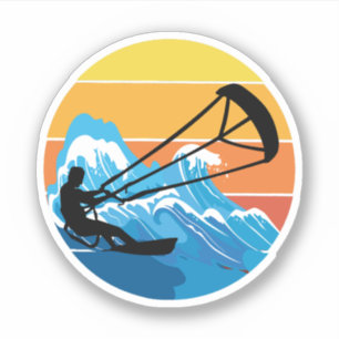 Sticker Kitesurf Kiteboarding Kite équitation Sports éolie