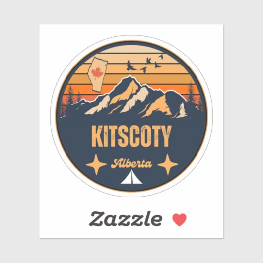 Sticker Kitscoty (Alberta) (Feuille)