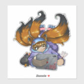 Sticker Kitsune (Feuille)