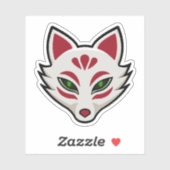 Sticker Kitsune Fox Mask (Feuille)