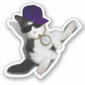 Sticker Kitten Avec Attitude Chat (Devant)