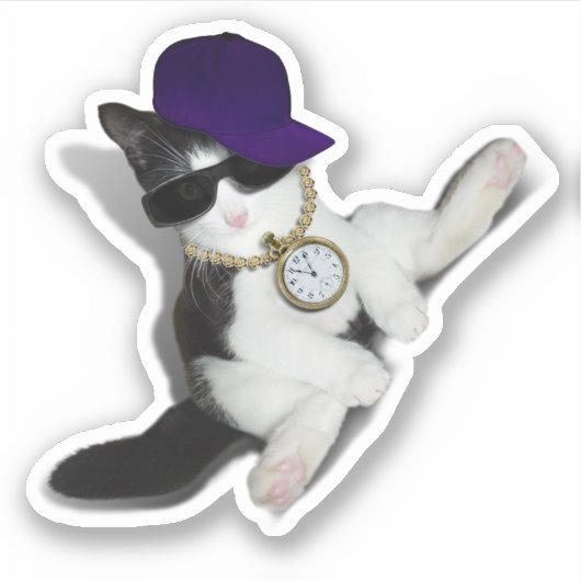 Sticker Kitten Avec Attitude Chat (Devant)