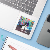 Sticker Kitten Avec Attitude Chat (Ordinateur portable avec iPhone)