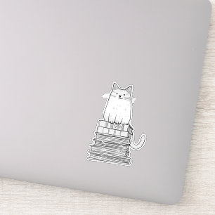Sticker Kitten sur livres
