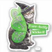 Sticker Kitten Witch Fairy (Devant)