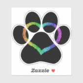 Sticker KITTY LOVE Black (Feuille)