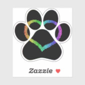 Sticker Kitty Love Rainbow (Feuille)