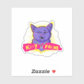 Sticker Kitty Vicious  (Feuille)