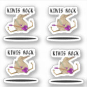 Sticker Kiwi Bass Guitare (Devant)