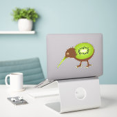 Sticker Kiwi Bird Fruit drôle (Ordinateur portable sur le bureau)